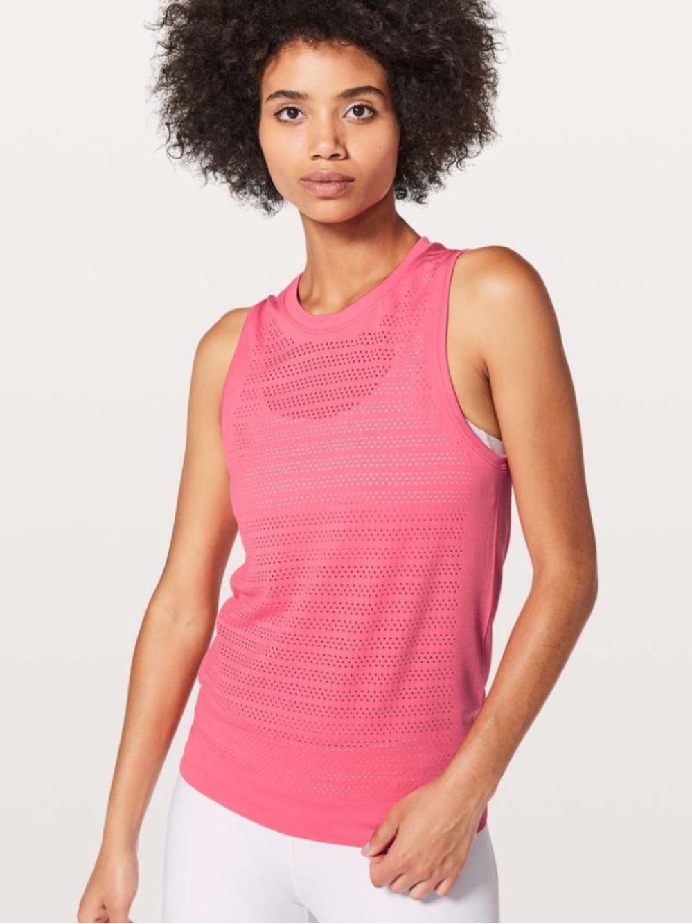 LULULEMON Breeze By Muscle Tank II *glossy pink*